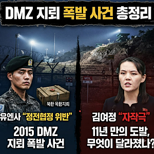 DMZ 지뢰 폭발 사건 총정리｜유엔사 "정전협정 위반" vs 김여정 "자작극"… 11년 만의 북한 지뢰....