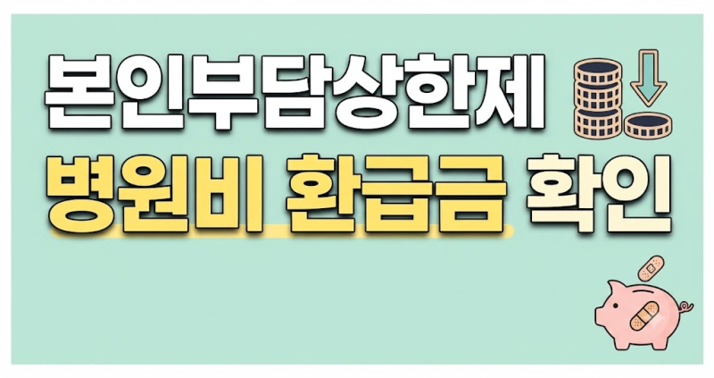 본인부담상한제 환급금 조회와 신청 방법｜병원비 많이 냈다면 꼭 확인하세요