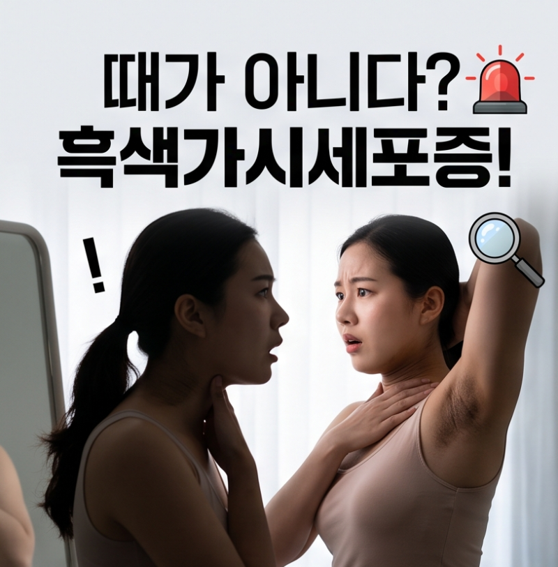 겨드랑이가 까맣게 변했다고요? 당뇨병이 보내는 소름 돋는 경고