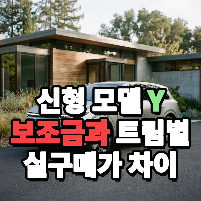 2026 테슬라 모델 Y 주니퍼 가격과 롱레인지 전기차 보조금 지원 기준 및 트림별 실구매가 차....