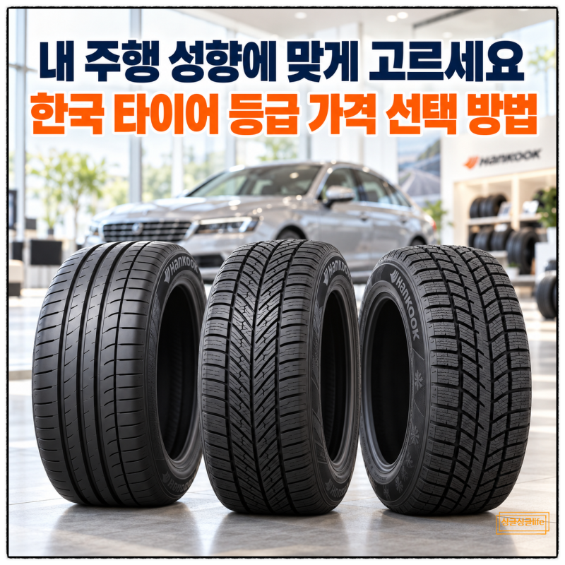 나의 주행 성향에 맞는 한국 타이어 등급 가격 선택 방법