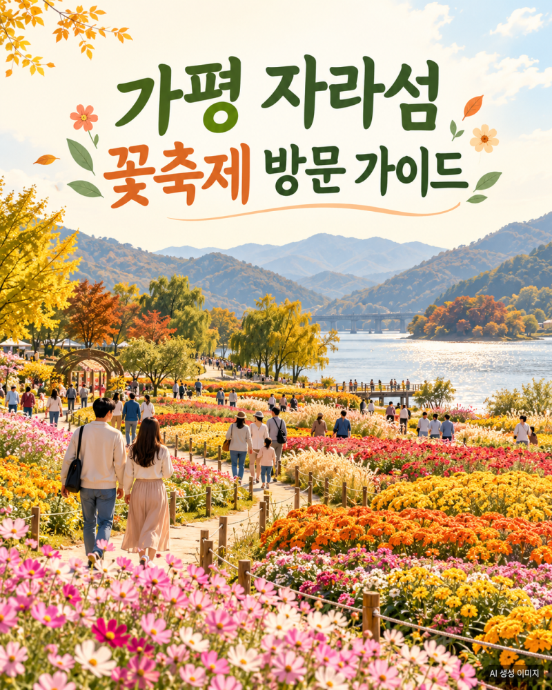 2026 가평 자라섬 꽃축제 가을 나들이, 일정·입장료·주차 전 확인할 것