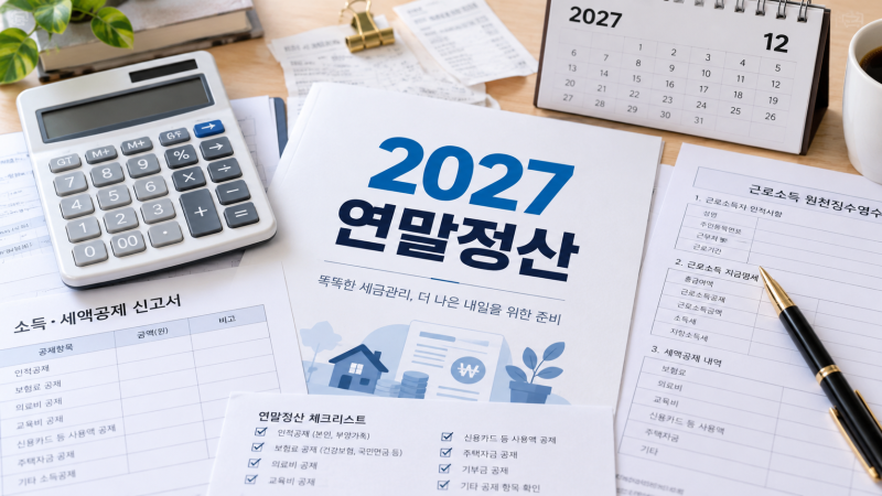 2027 연말정산 미리보기, 언제부터? 환급금·공제항목 미리 확인하세요