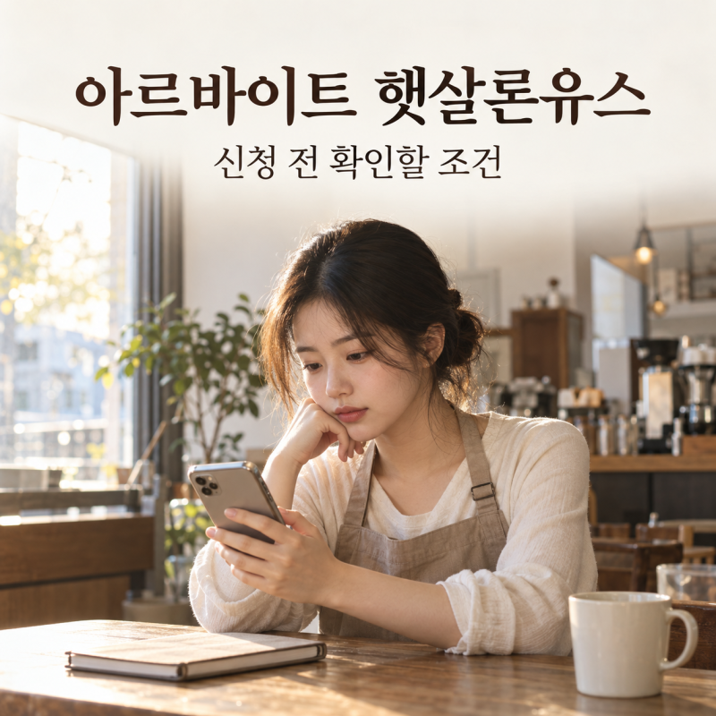 알바비 받는데 햇살론유스 될까요? 신청 전 확인할 근로시간과 서류