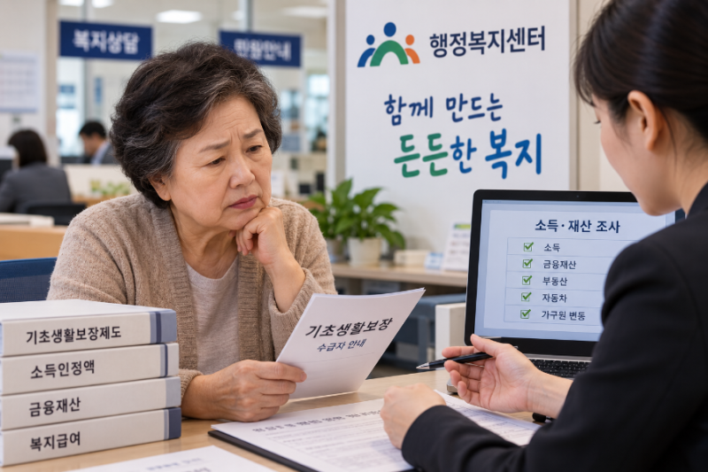 기초생활수급자 정기조사, 통장에 돈 들어오면 탈락할까?