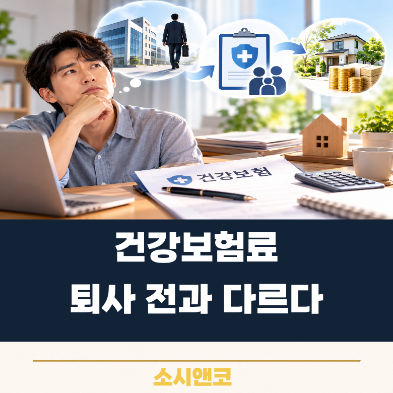 퇴사 후 건강보험 지역가입자 전환, 보험료 폭탄 피하는 법 (임의계속가입 신청 타이밍)