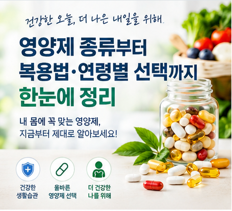 영양제 과다 복용 주의! 많이 먹으면 오히려 독이 되는 성분