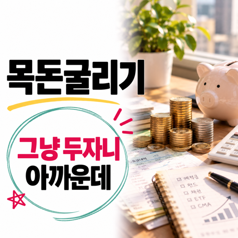 목돈굴리기, 통장에 그냥 두자니 아까워서 은행예금금리부터 봤어요