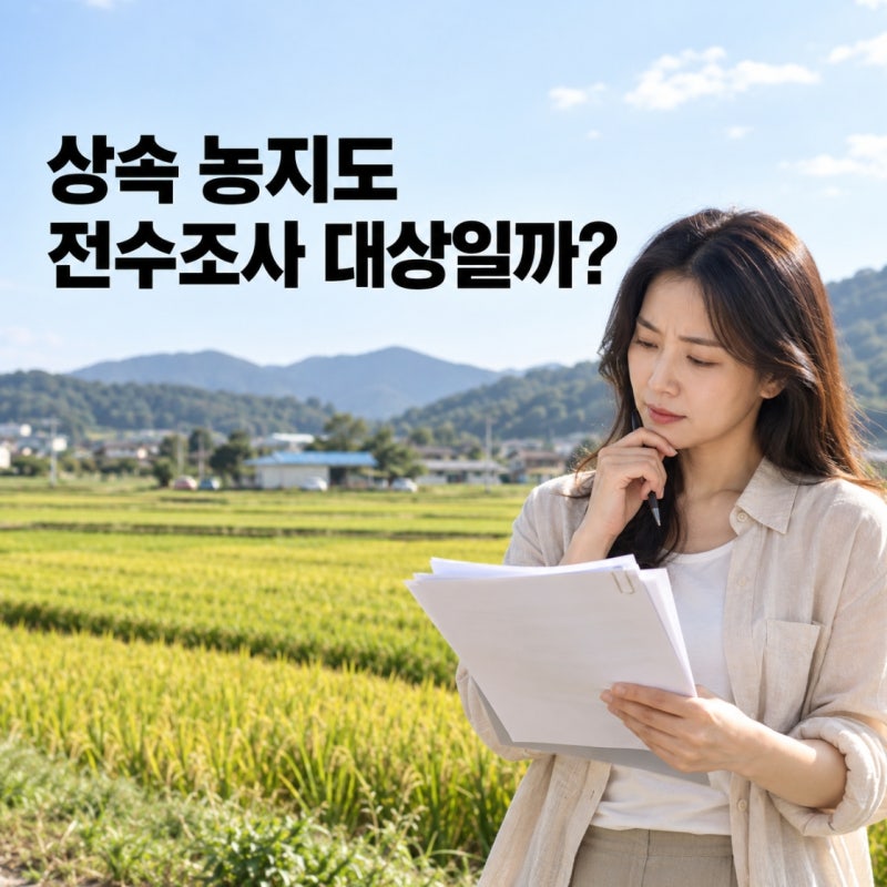 상속받은 농지도 농지 전수조사 대상일까? 헷갈리는 5가지 경우 정리