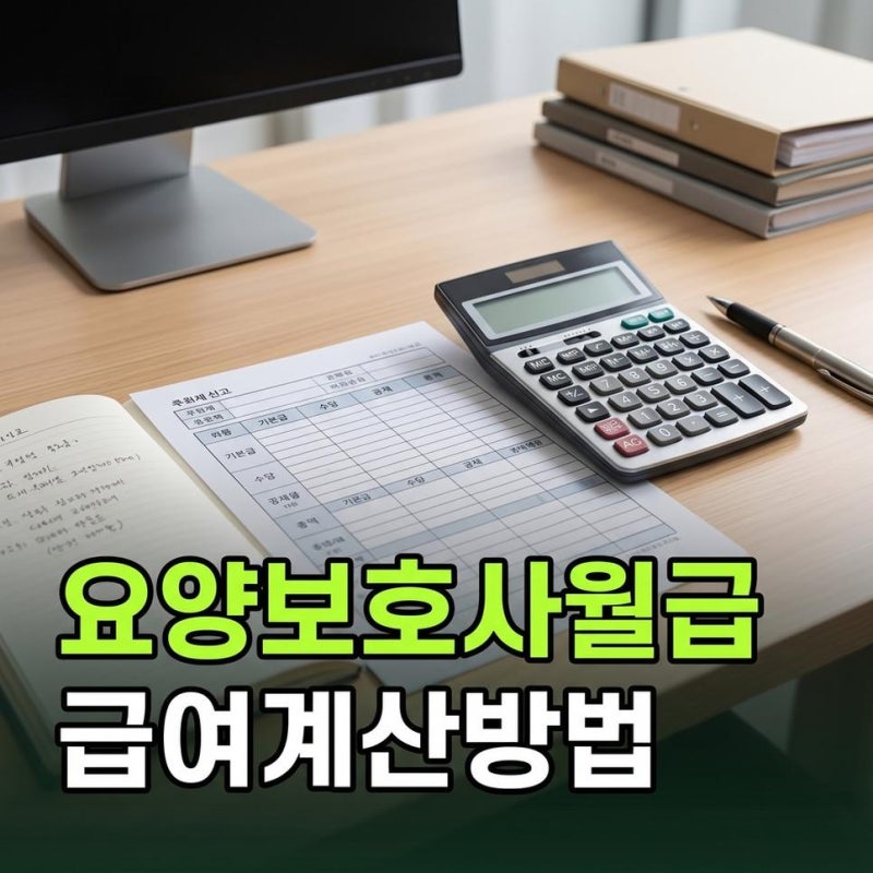 요양보호사 월급 2026년 최신 시급 급여 계산 방법 알아보기