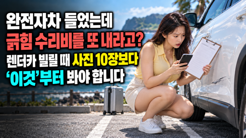 “완전자차 들었는데 긁힘 수리비를 또 내라고?” 렌터카 빌릴 때 사진 10장보다 ‘이것’부....