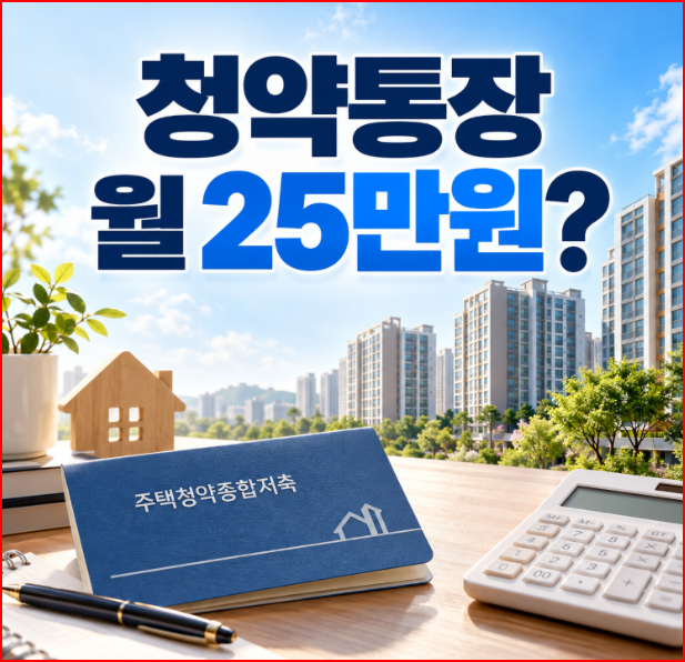 청약통장 월 25만원, 무조건 넣어야 할까