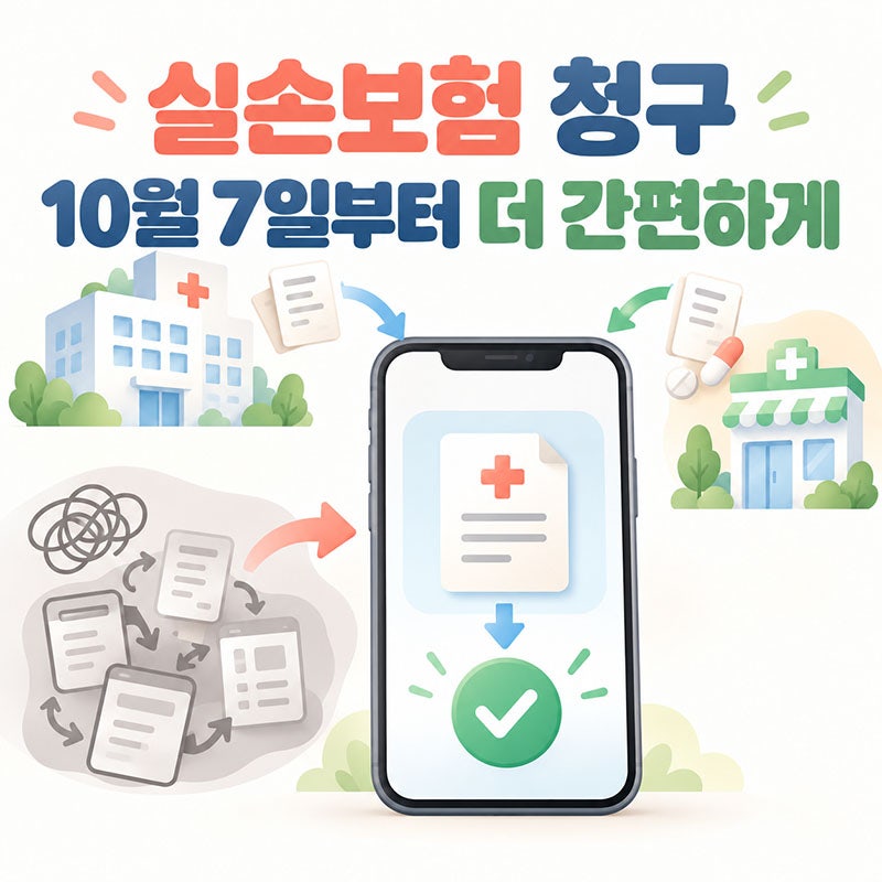 실손보험 청구 더 쉬워진다, 10월 7일부터 네이버·토스 앱 안에서 끝낸다