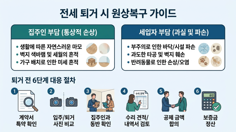 9. 전세 퇴거할 때 원상복구, 어디까지 세입자가 해야 할까?