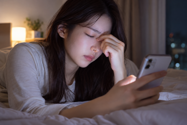 스마트폰 화면을 오래 보면 왜 눈이 피곤할까? 눈이 보내는 피로 신호의 원리