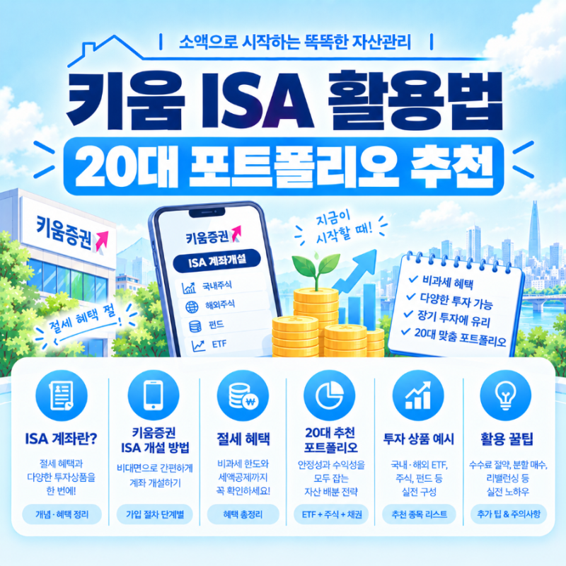 키움증권 ISA 계좌 개설부터 ETF 투자까지｜20대 투자자의 실제 포트폴리오