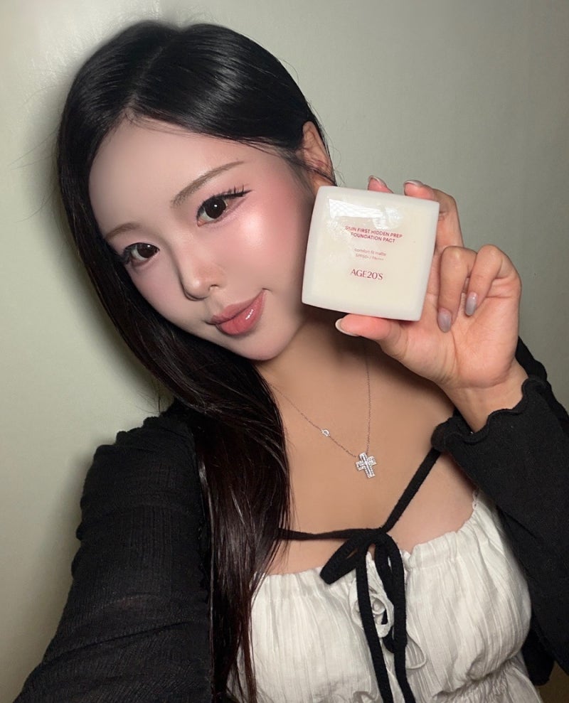 [Age20's] 스킨퍼스트 히든 프렙 파운데이션 팩트 올리브영 세미매트 쿠션팩트