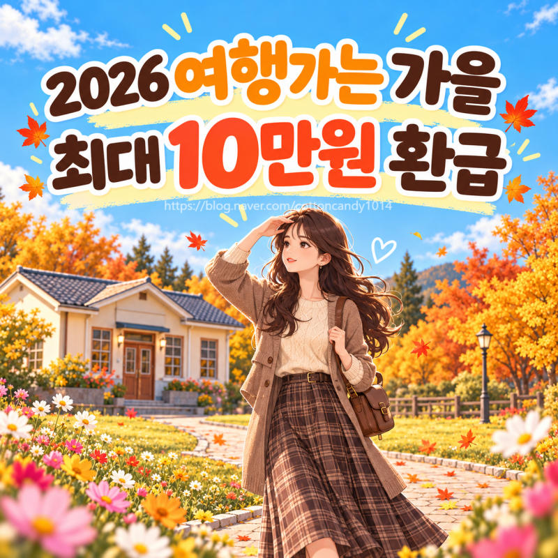 2026 여행가는 가을 혜택 총정리｜기차표 100% 환급·여행비 최대 10만원·숙박 할인