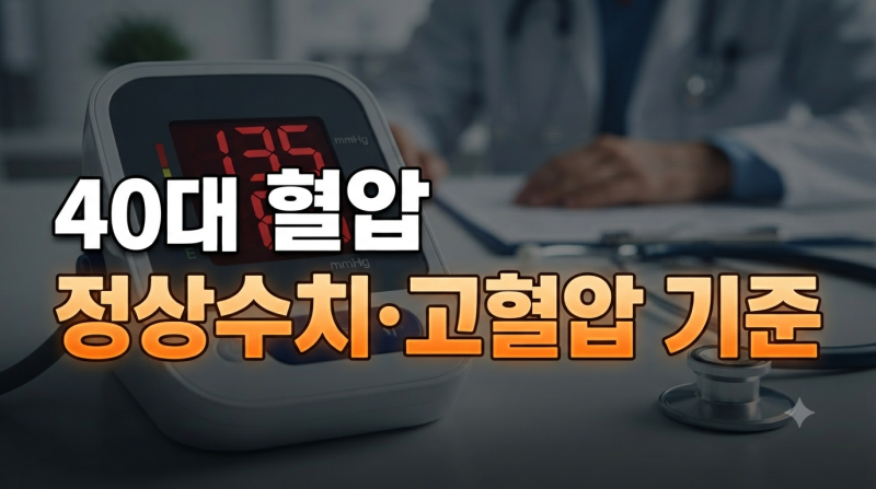 40대 혈압 정상수치와 고혈압 기준 수치 총정리 (수축기·이완기 완벽 해부)