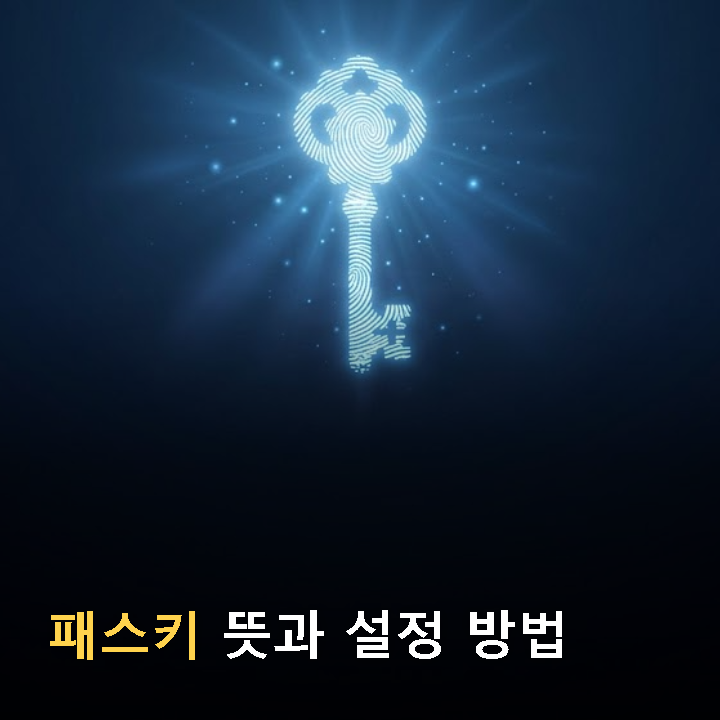 패스키 뜻, 비밀번호 없이 로그인하는 법과 설정 방법 (구글·네이버·카카오)