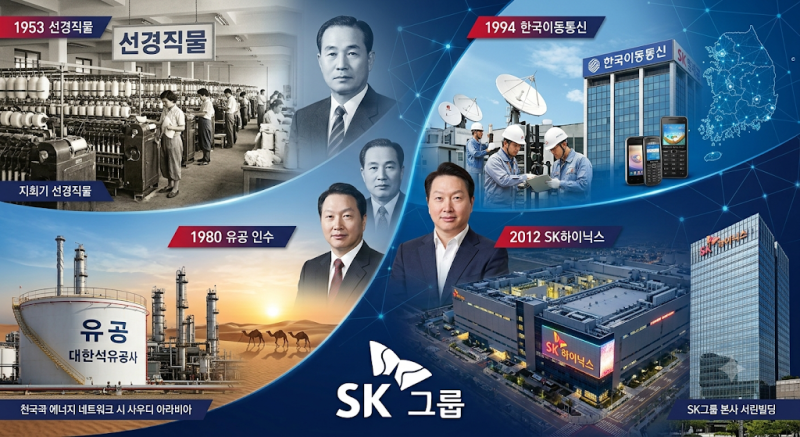SK이노베이션부터 SK하이닉스까지, 선경그룹에서 시작한 SK그룹의 역사