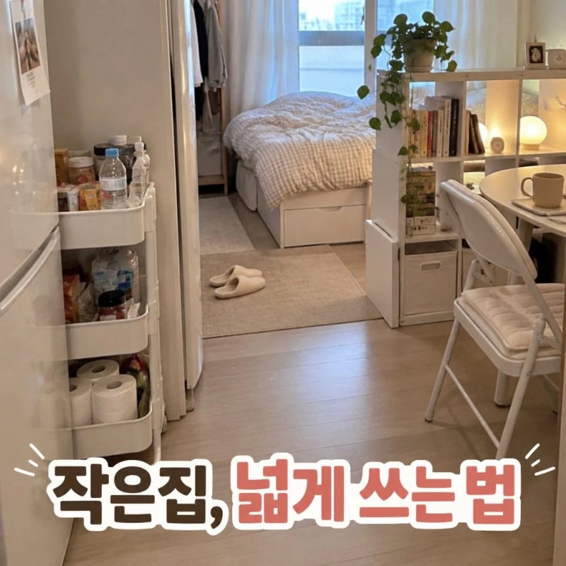직장인 미니 가구로 좁은 집 정리하기