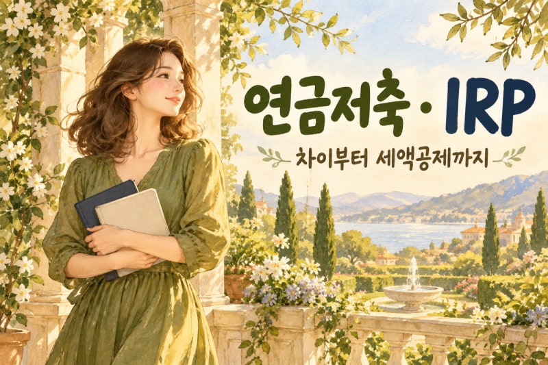 연금저축과 IRP 차이, 세액공제부터 중도인출까지 정리합니다