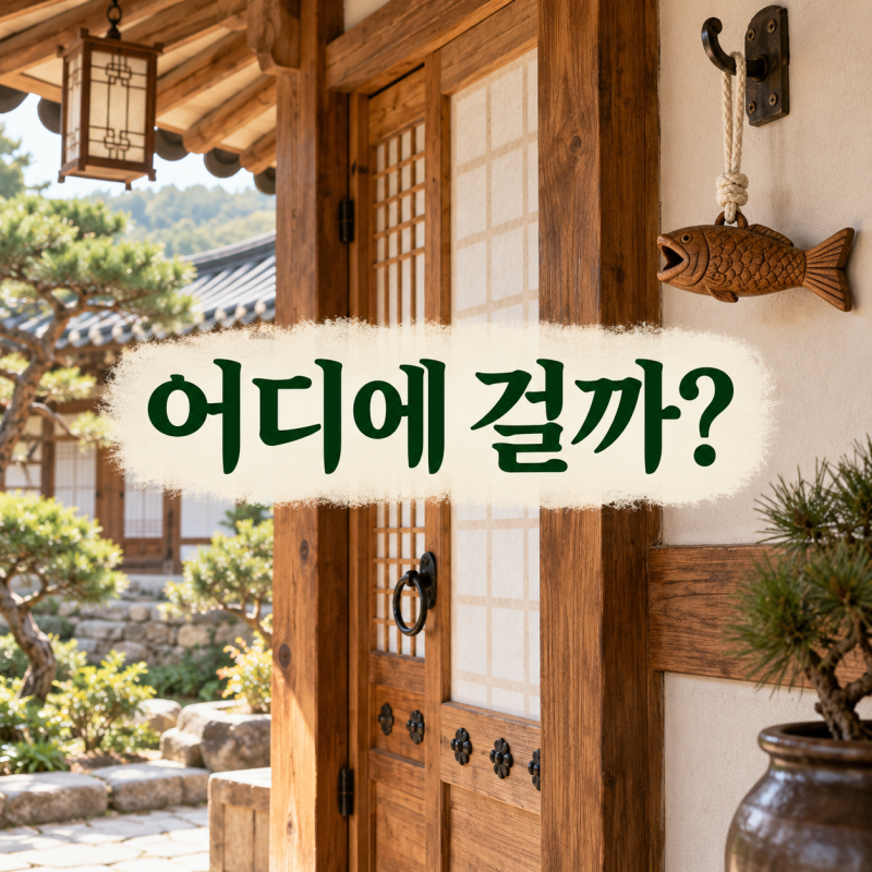 액막이 명태 걸 위치, 현관 안쪽과 바깥쪽 중 어디가 좋을까?