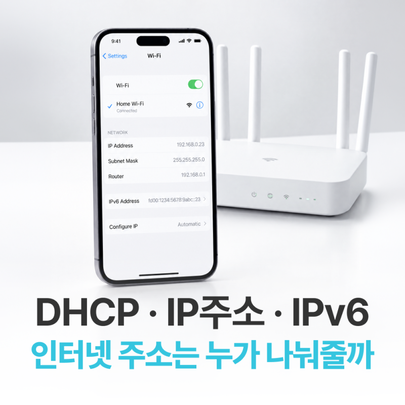 DHCP와 IP주소, IPv6까지 인터넷 주소 배정 원리