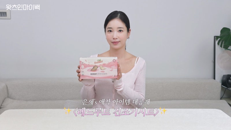왓츠인마이백 기은세 건조기시트, 레드루트 3가지 향 직접 써본 후기