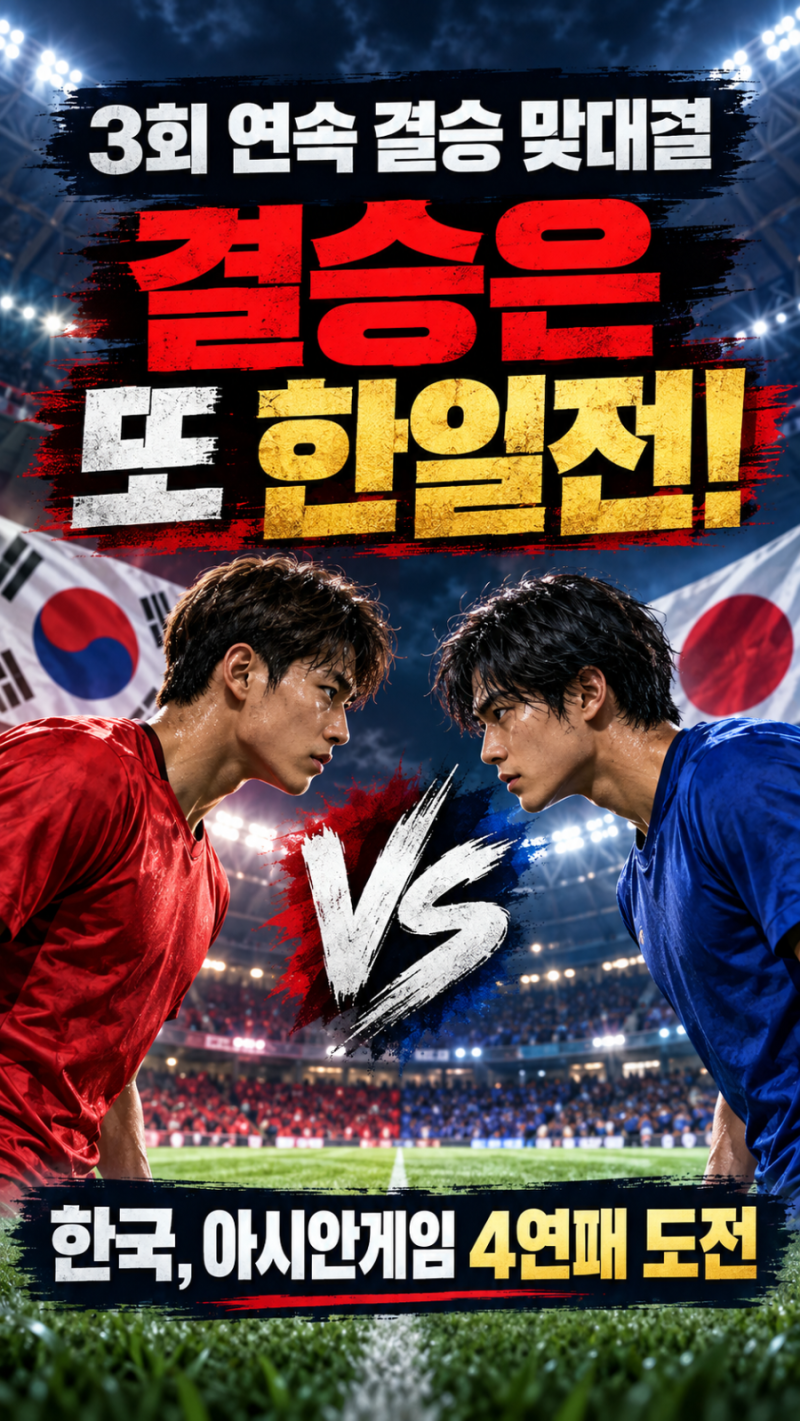 또 일본이다…한국 축구, AG 결승 ‘3회 연속 한일전’ 확정