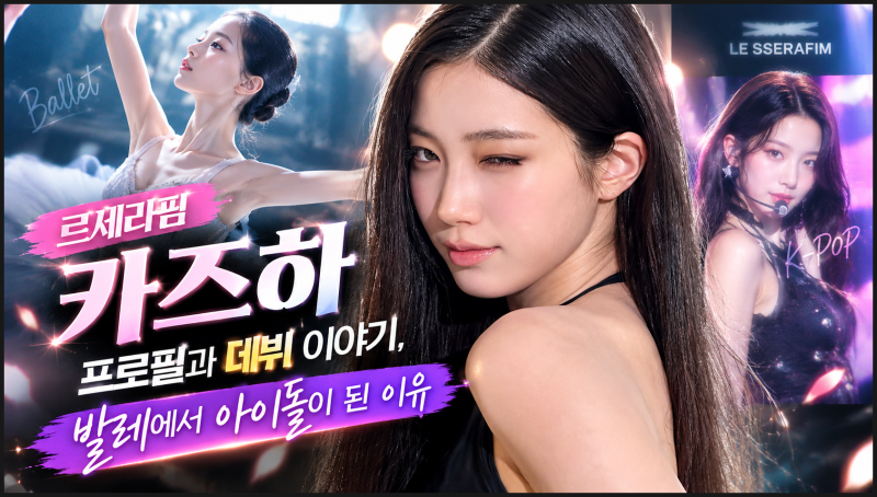 르세라핌 카즈하 프로필과 데뷔 이야기, 발레에서 아이돌이 된 이유