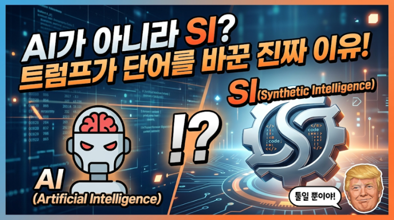AI가 아니라 SI? 트럼프의 기술 용어 변화와 정책 방향 완벽 정리