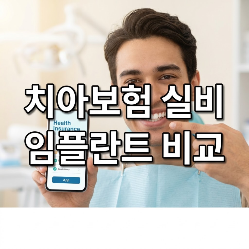 치과 치아보험 임플란트 레진 크라운 보장 금액 비교 및 실비 청구 완벽 가이드