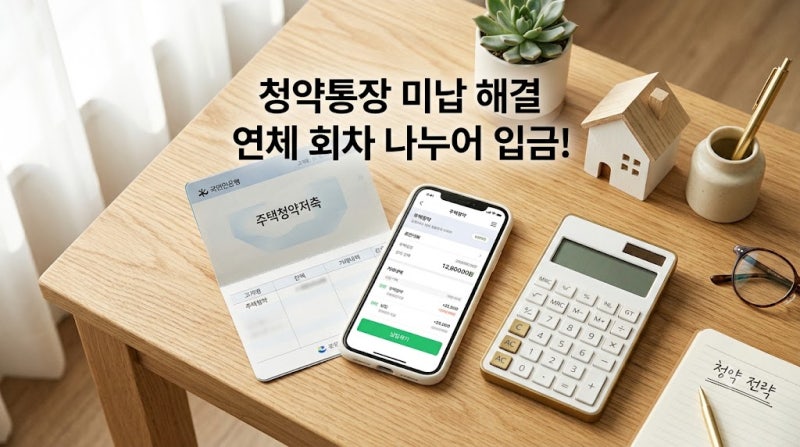 청약통장 미납과 연체 해결법 밀린 회차를 한 번에 넣을 때 회차 인정 시점 총정리
