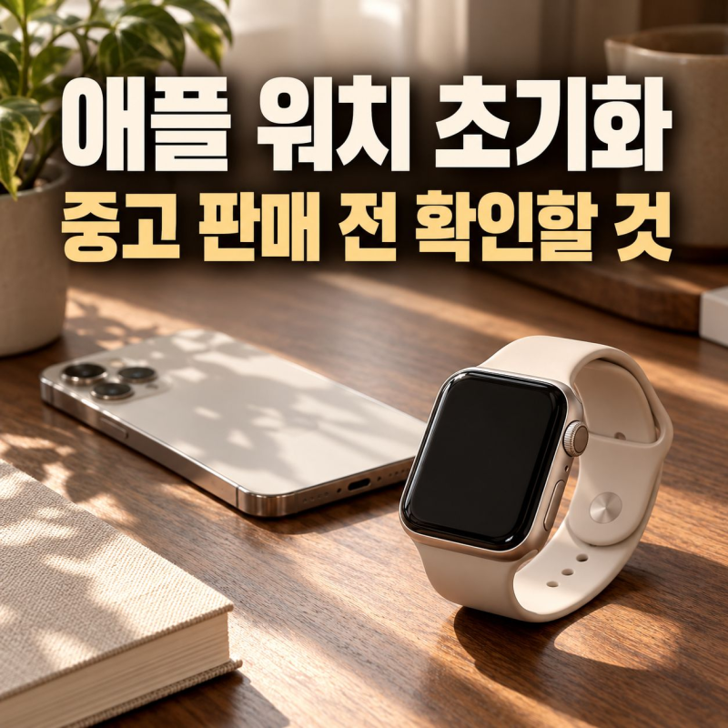 애플 워치 초기화 방법, 중고 판매 전 확인할 것