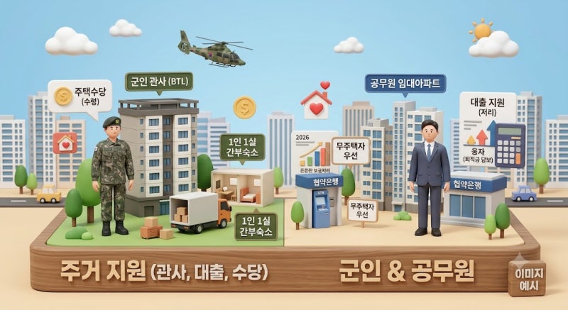 2026 군인관사 신청 자격부터 공무원 임대아파트·전세 대출까지 총정리