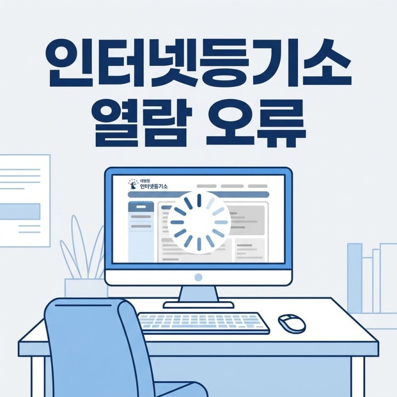급한데 화면 멈춤? 대법원 인터넷등기소 열람 오류 1분 해결법