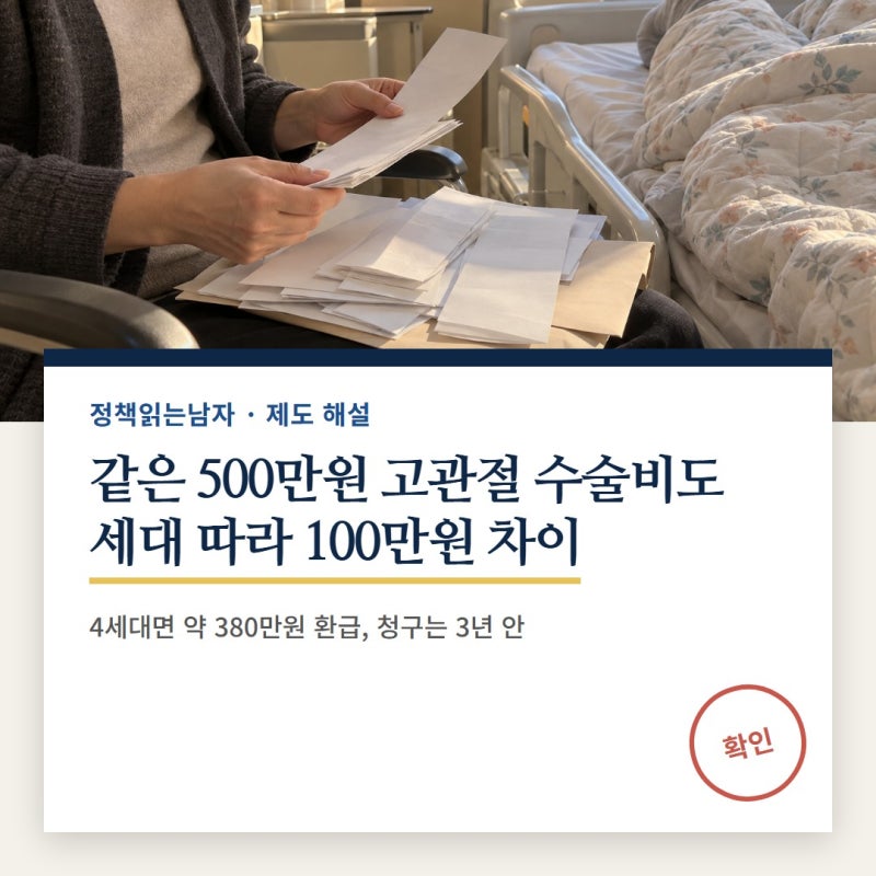 고관절 골절 수술비 실비 얼마 돌려받나 (세대별 환급·진단비·후유장해 서류)