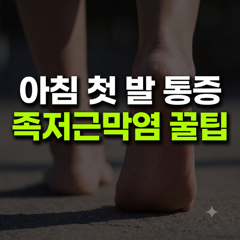발바닥 뒤꿈치 통증 초기신호 족저근막염 전조증상 및 자가진단법