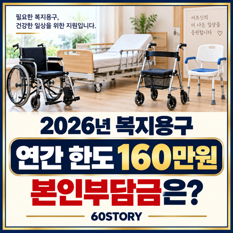 장기요양 복지용구 연간 한도액 얼마일까? : 2026년 본인부담금·구입·대여 비용 총정리