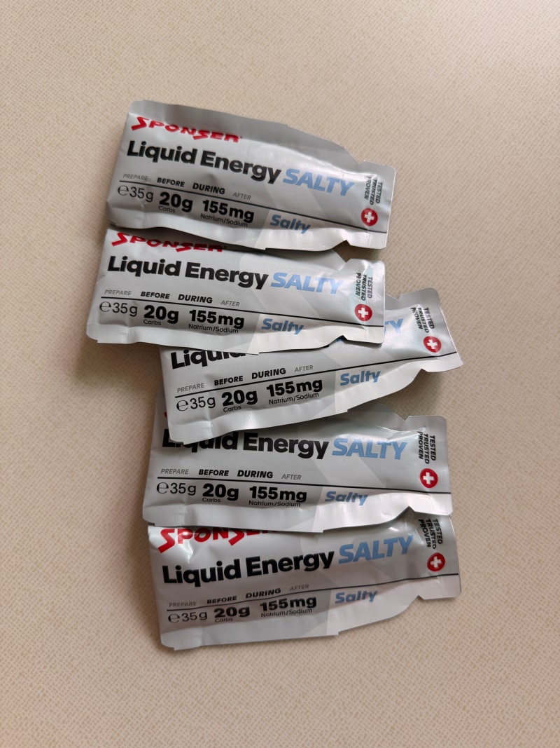 SPONSER Liquid Energy SALTY 리뷰! 러닝 마라톤 에너지 젤 추천