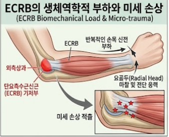 [의학 공부] 팔꿈치 외측 통증과 외측상과염(Lateral Epicondylitis): 단요측수근신근(ECRB)의 혈관섬....