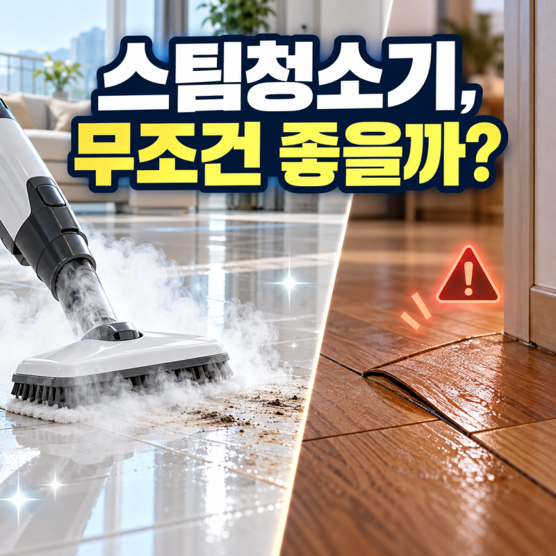 스팀청소기 장점과 단점을 알아보자! 셀프 청소 전 꼭 확인할 주의사항