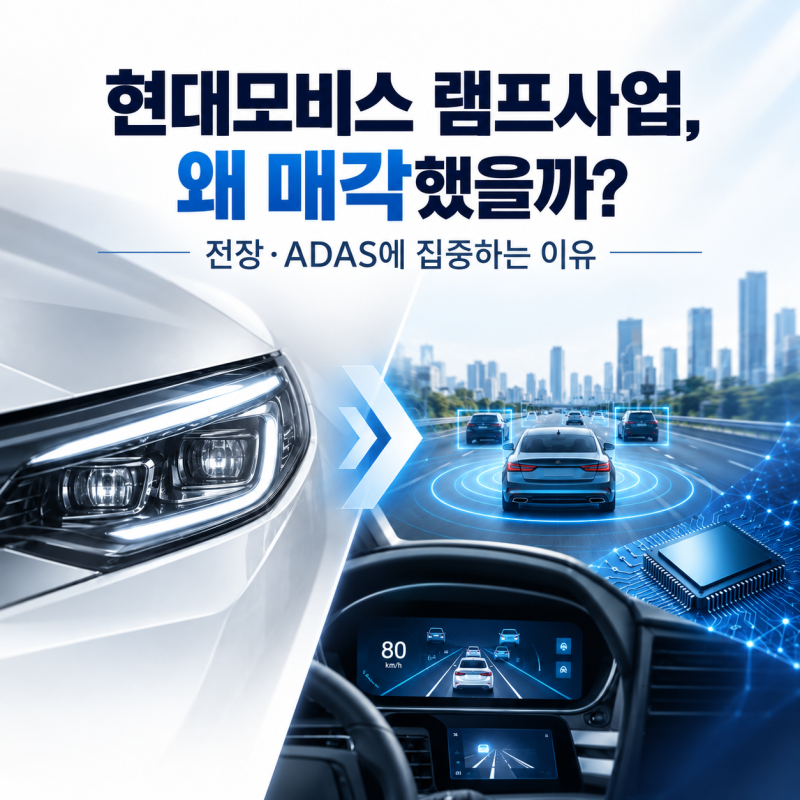 현대모비스 램프사업, 왜 매각했을까? 전장·ADAS에 집중하는 이유
