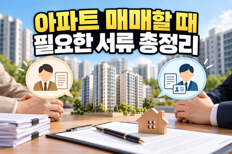 아파트 매매할 때 필요한 서류 총정리