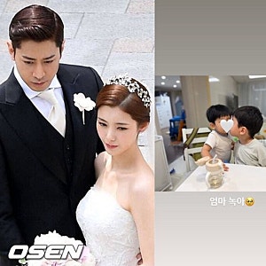 나혜미, 두 아들과 포크레인에 푹 빠진 일상…♥에릭 닮은 ‘보물 1호·2호’ 공개