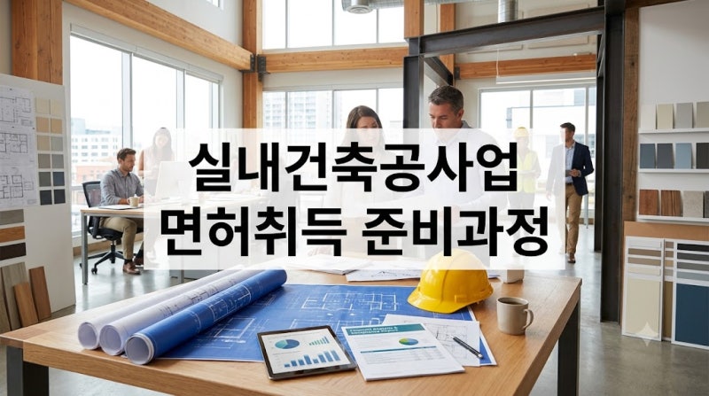 실내건축공사업 면허취득 준비과정 4가지 핵심 요건 총정리