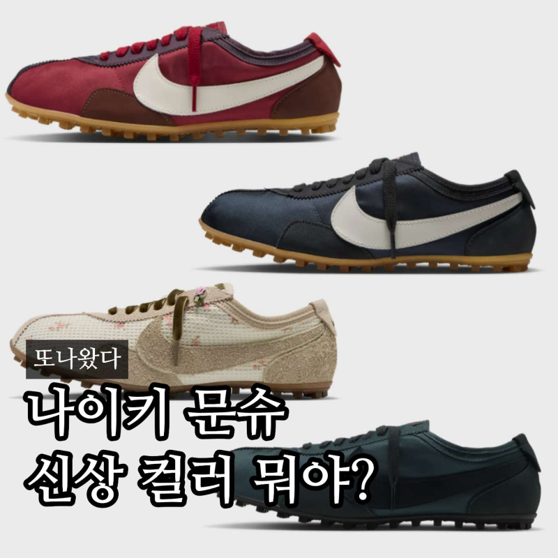 “아니 문슈즈 또 나왔어?” 리사 나이키 문슈 레드 신상 컬러, 내 1등은