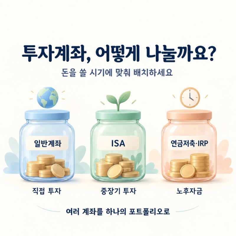 [ISA 사용설명서 ⑥] ISA·연금저축·IRP, 어떻게 나눠 투자할까요? 미국 ETF 투자자의 계좌 활용....